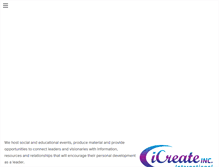 Tablet Screenshot of icreateleadership.org